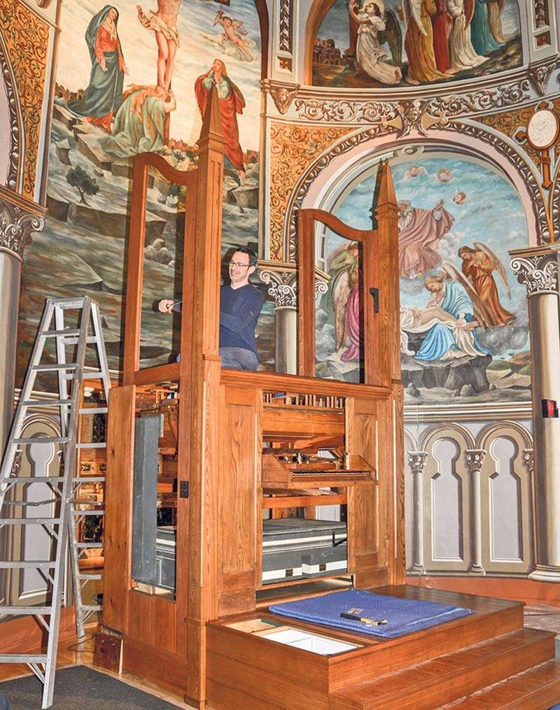 Depuis les dernières semaines, l’Opus 9 prend place au sein de la chapelle du monastère du Précieux-Sang. Photo François Larivière | Le Courrier ©