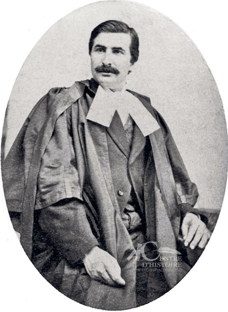 Honoré Mercier, avocat à Saint-Hyacinthe de 1865 à 1881, photographié par Joseph-Jean-Elzéar Sauvageau en 1873. Collection Centre d’histoire de Saint-Hyacinthe, CH001