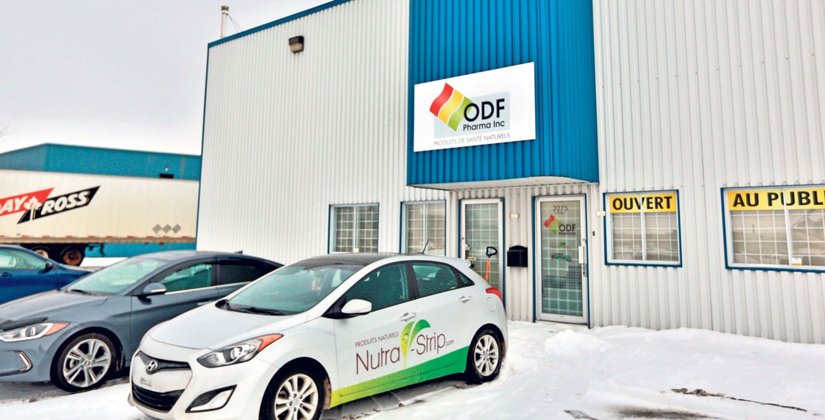 L’entreprise ODF Pharma occupait des locaux sur le boulevard Choquette. Photo Robert Gosselin | Le Courrier ©