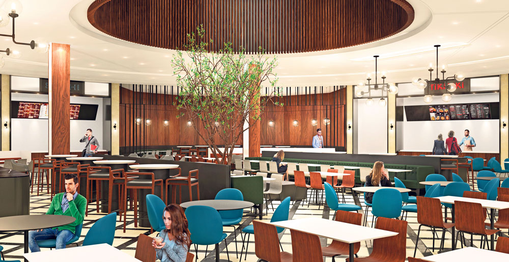 L’actuelle aire de restauration des Galeries St-Hyacinthe deviendra l’Espace gourmand après des travaux majeurs de rénovation. Photo François Larivière | Le Courrier ©