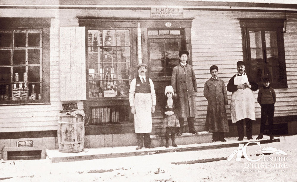 Épicerie H. Messier, date inconnue. Photo Centre d’histoire de Saint-Hyacinthe, CH366-S8-D32