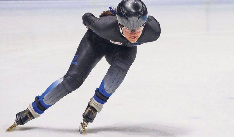 Rosemarie Charest s’est illustrée aux qualifications nationales de patinage de vitesse courte piste, où elle a terminé 13e du volet féminin. Photothèque | Le Courrier ©