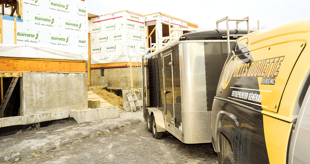 L’entrepreneur Les Entreprises Gilles Duquette de Saint-Hyacinthe a fait faillite à la mi-décembre. Photo François Larivière | Le Courrier ©