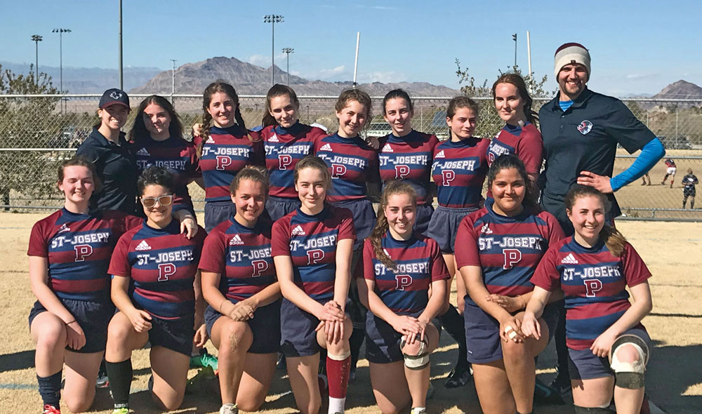 Les joueuses des Patriotes ont profité au maximum de leur expérience à Las Vegas, où était tenu le plus grand tournoi nord-américain de rugby. Photo gracieuseté