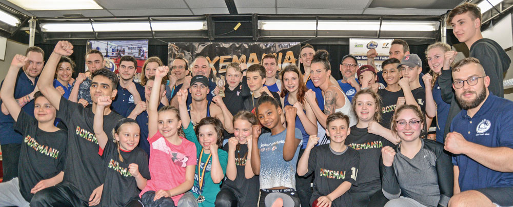 Pas moins de 28 combats ont été disputés à Boxemania samedi et 27 boxeurs ont représenté le club hôte, l'école de boxe Les Apprentis Champions.