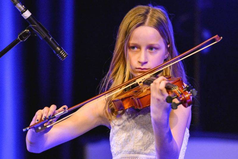 Maélie Bourque (violon), de l'école Plein-Soleil. Photos François Larivière | Le Courrier ©