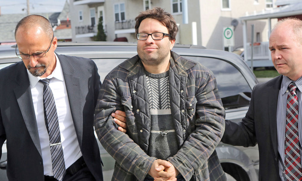 Francis Yergeau ne saura pas avant le 26 juillet le nombre d’années qu’il devra passer derrière les barreaux avant de pouvoir faire une demande de libération conditionnelle, lui qui est détenu depuis son arrestation le 18 mai 2016. Photothèque | Le Courrier ©