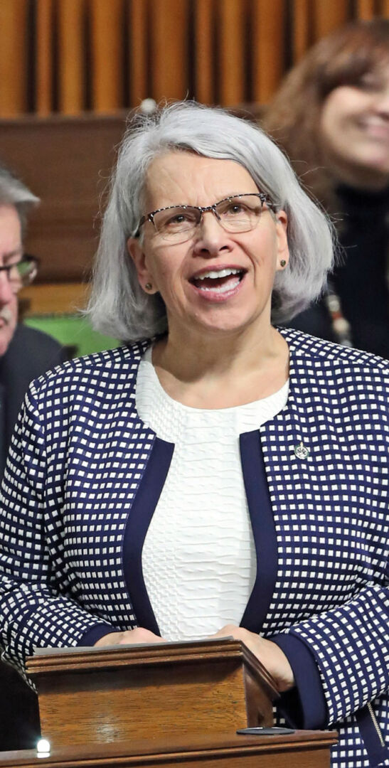 Brigitte Sansoucy a dressé son dernier bilan de session parlementaire avant les élections du 21 octobre. Photo gracieuseté