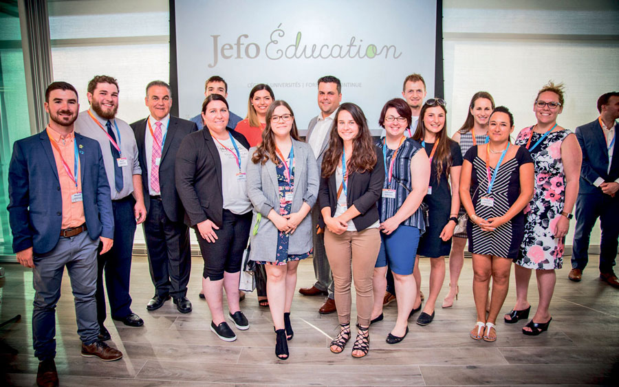Les boursiers 2019 de la Fondation Jefo présents lors de l’événement. Photo gracieuseté