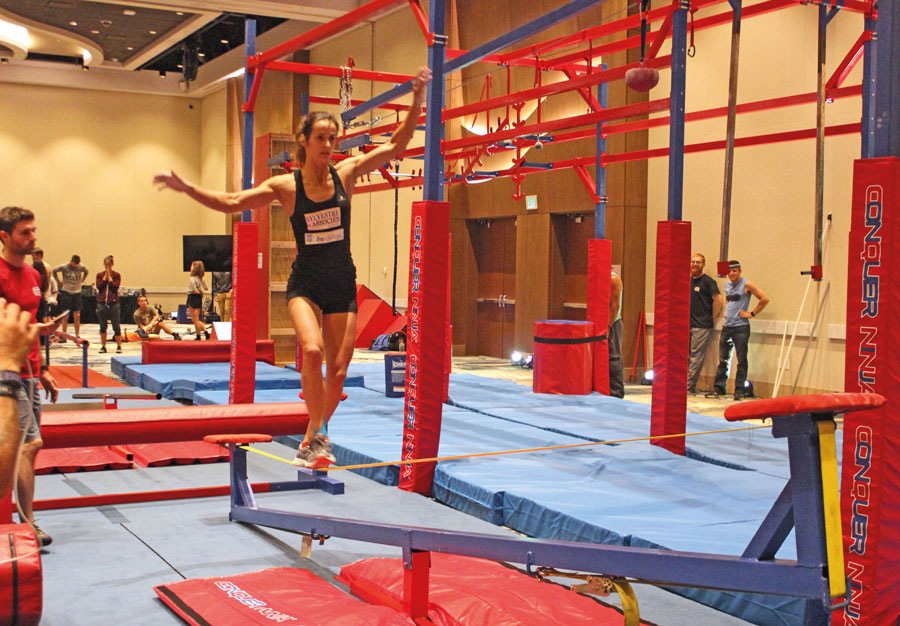 Béatrice Moyen-Sylvestre, en action sur le parcours du Championnat du monde de l’UNAA. Photo gracieuseté