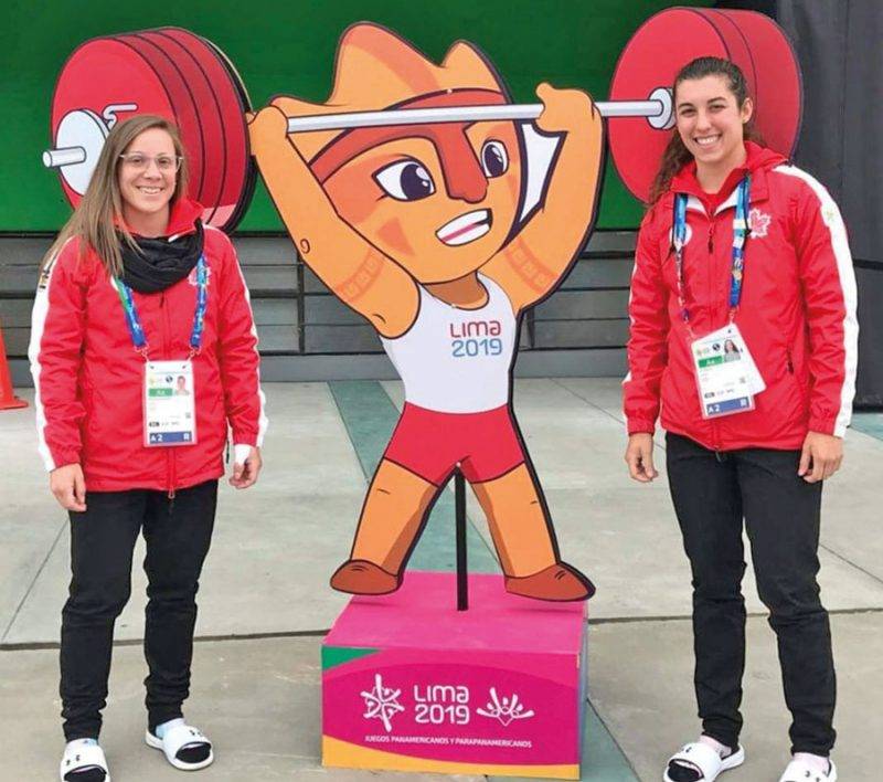 Rachel Leblanc-Bazinet et Tali Darsigny, du club La Machine Rouge, ont défendu les couleurs canadiennes aux Jeux panaméricains qui se déroulent au Pérou. Photo Facebook