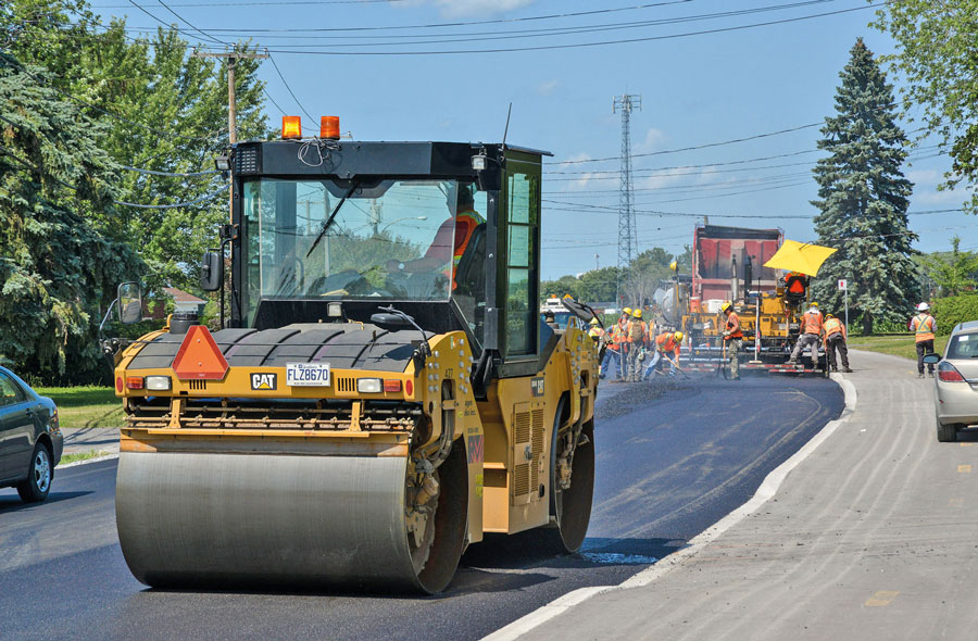 Encore des travaux sur Saint-Pierre? Eh oui. Photo François Larivière | Le Courrier ©