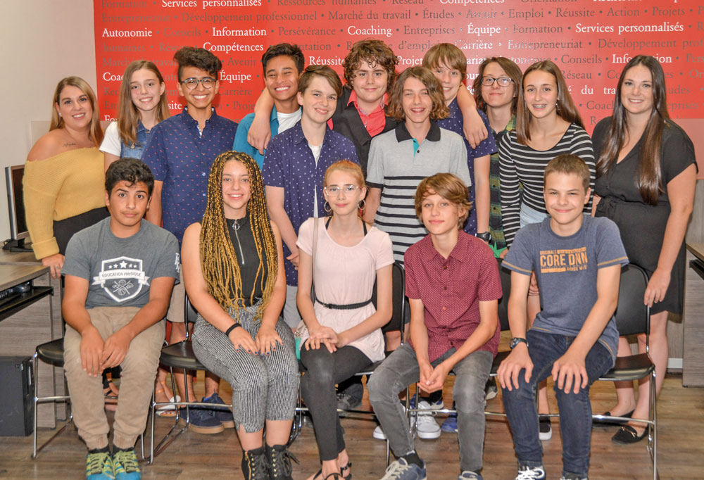 Les jeunes coopérants da la CIEC 2019 lors de la fête de clôture de cette 20e  édition. Photo François Larivière | Le Courrier ©