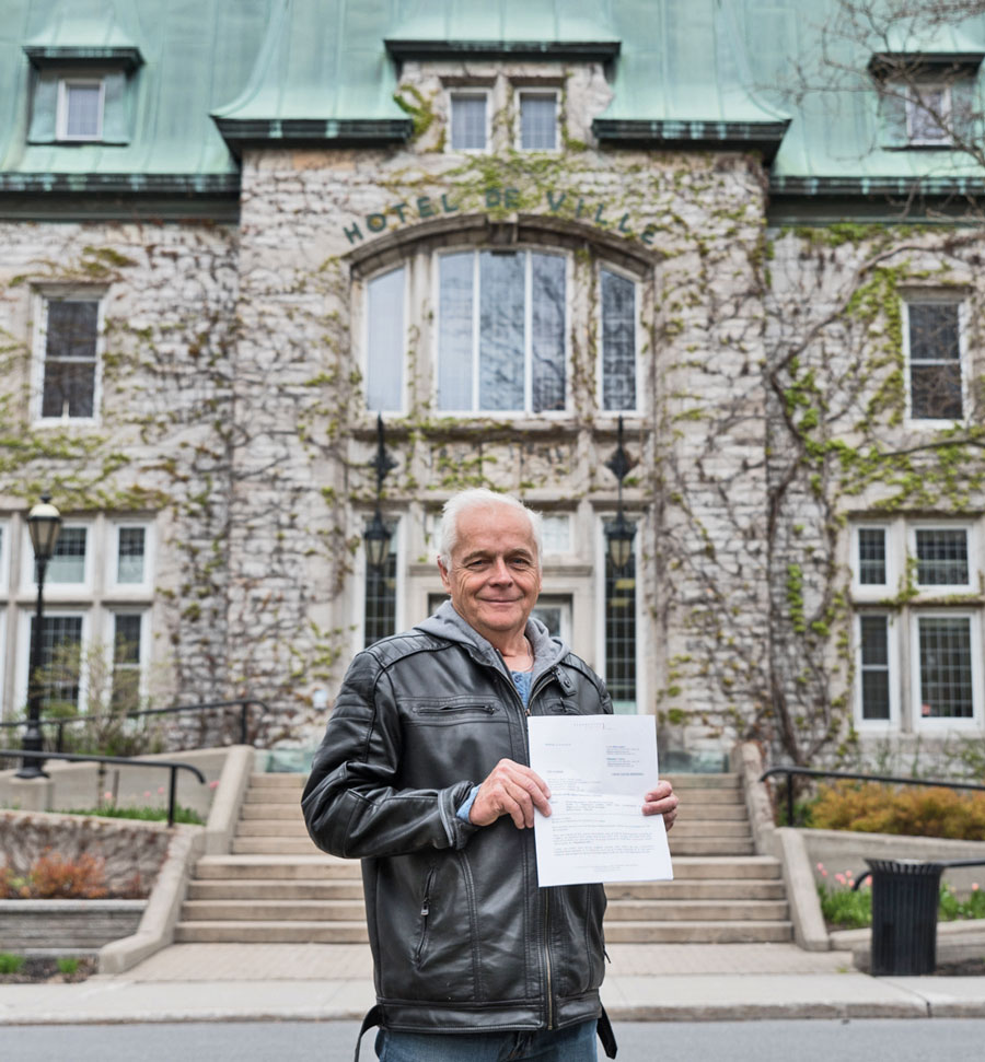 Richard Mongrain avait annoncé au printemps dernier qu’il se lançait dans un bras de fer juridique avec la Ville de Saint-Hyacinthe. Photothèque | Le Courrier ©