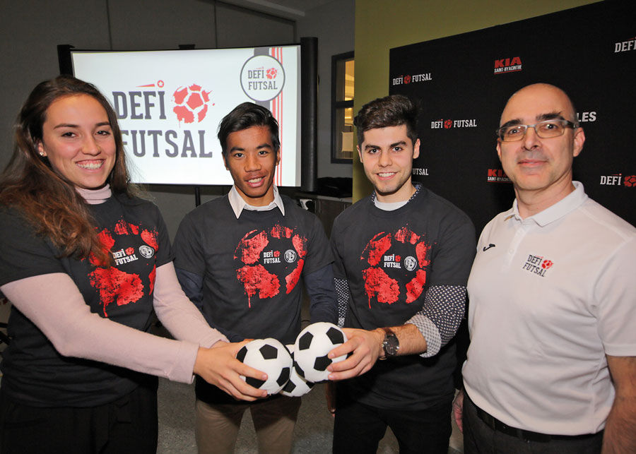 Fort d’une nouvelle association avec l’école Roméo-Forbes, le Défi futsal primaire s’est entouré d’ambassadeurs pour sa 11e édition. Photo Robert Gosselin | Le Courrier ©