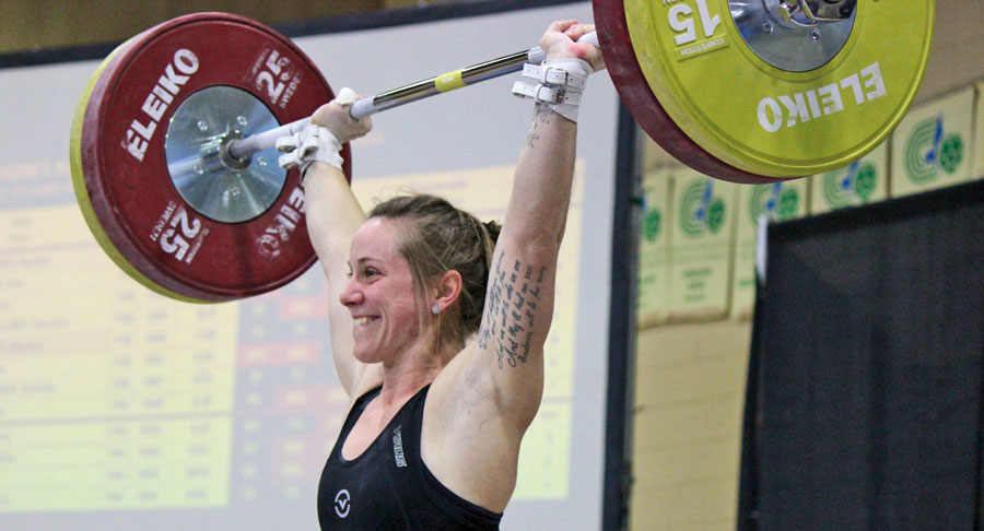 Rachel Leblanc-Bazinet a été sacrée meilleure leveuse du côté féminin. Photo Facebook Fédération d’haltérophilie du Québec