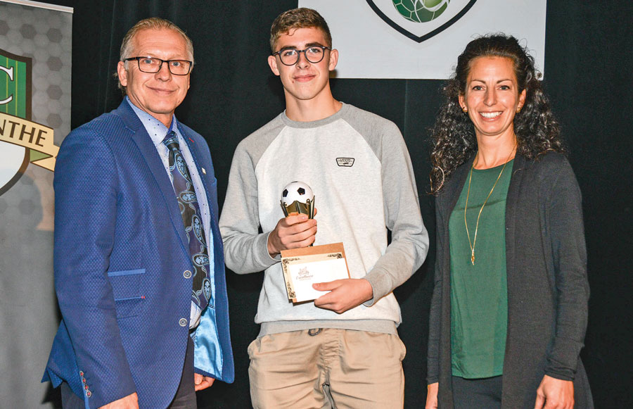 Le joueur masculin par excellence de la dernière saison, Chad Provost, du U18 masculin AA. Photos François Larivière | Le Courrier ©