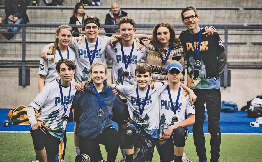 PUSH a remporté des médailles d’argent à ses deux premiers tournois de la saison, à Montréal (sur la photo) et à Rivière-du-Loup. Photo Ultimate Grand Montréal