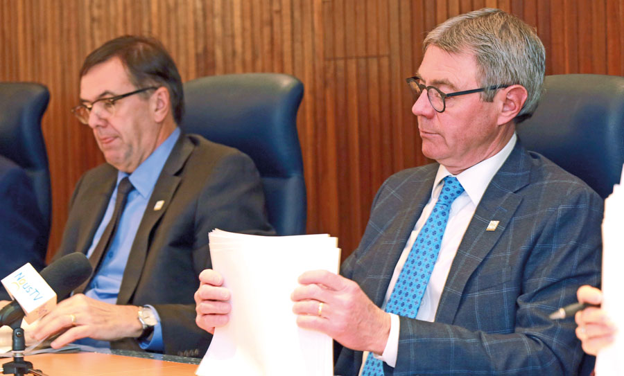 Ce « tout premier PTI de la nouvelle décennie », comme l’a présenté le maire Claude Corbeil, représente des investissements de 172,9 M$ pour les trois prochaines années, une somme jamais atteinte auparavant à Saint-Hyacinthe. Photothèque | Le Courrier ©