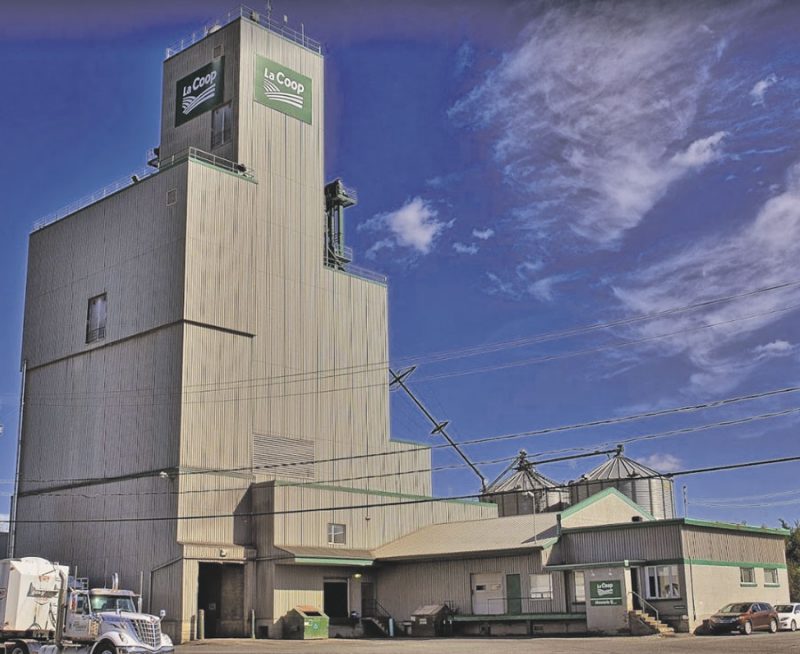L’usine d’abattage d’Exceldor à Saint-Anselme est située à quelques mètres d’une meunerie qui appartient à Sollio Agriculture, la division agricole de la Coop fédérée. Photo Google