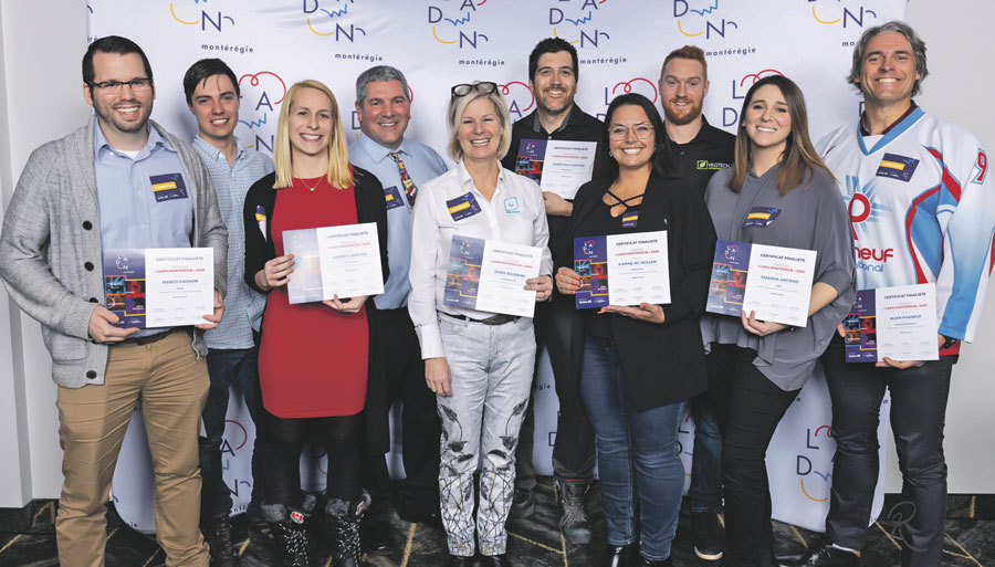 Les dix finalistes du concours LADN Montérégie 2020, qui récompense des entrepreneurs pour leur leadership et leurs idées novatrices, ont été dévoilés à la fin janvier. Les sept lauréats qui mettront la main sur une bourse seront connus le 25 mars. Photo gracieuseté