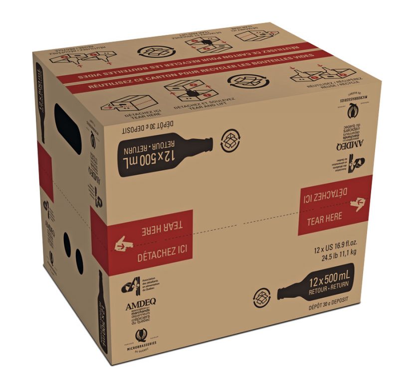La boîte de carton développée par Brasseurs du Monde s’est illustrée aux Prix Gaïa en remportant les honneurs dans les catégories Emballage de carton et Optimisation de l’emballage.Photo gracieuseté