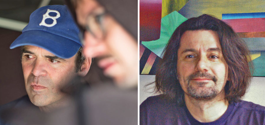 À gauche, le cinéaste Marc Bisaillon, puis, à droite, l’artiste numérique Pascal Audet. Photos gracieuseté et Facebook