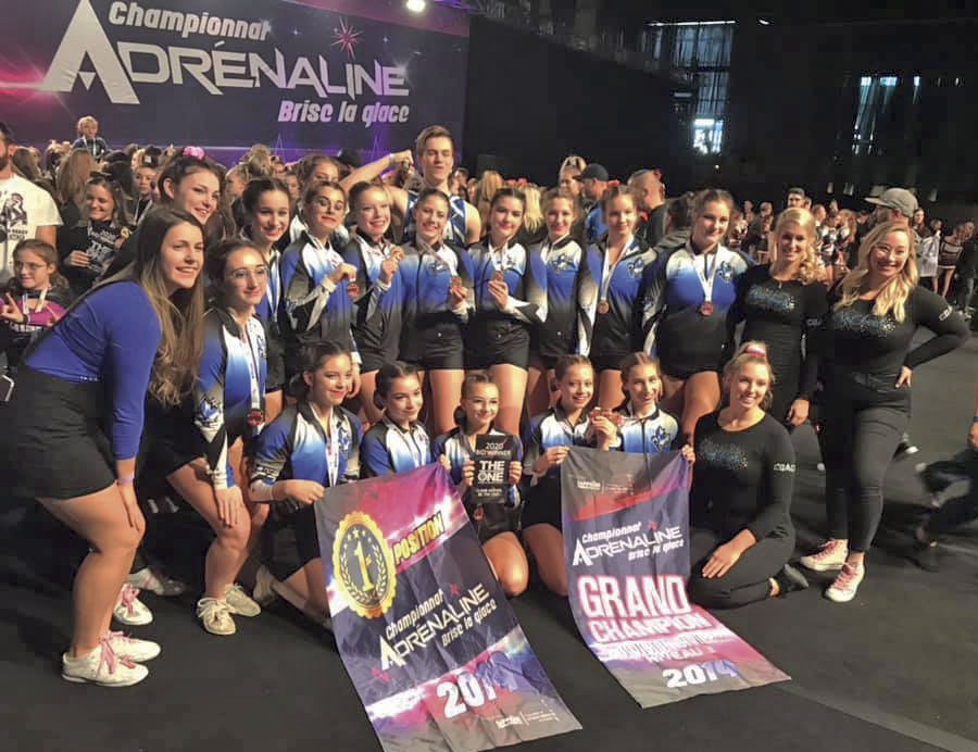 L’équipe Fancy a raflé les honneurs au championnat Adrénaline, obtenant par la même occasion un laissez-passer pour une compétition mondiale en Floride en mai. Photo gracieuseté