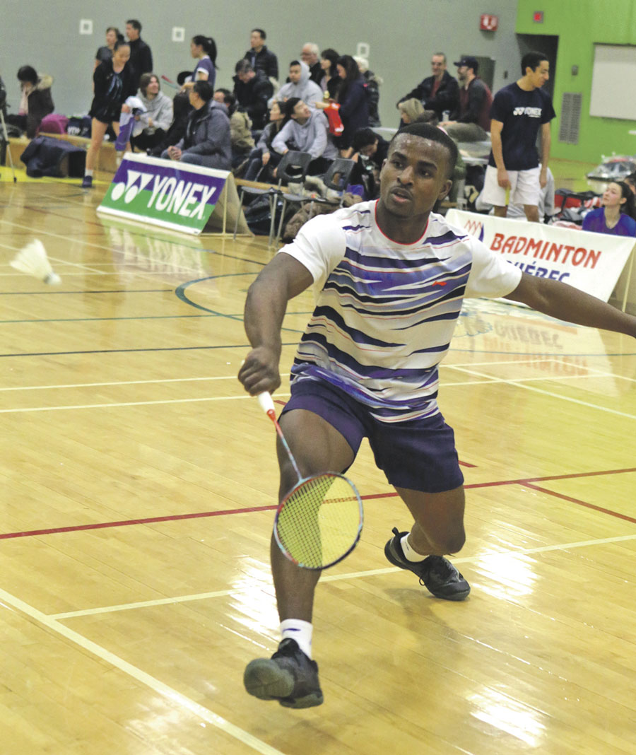 Plus de 200 joueurs ont participé au Challenge maskoutain Yonex à la mi-janvier. Photo Robert Gosselin | Le Courrier ©