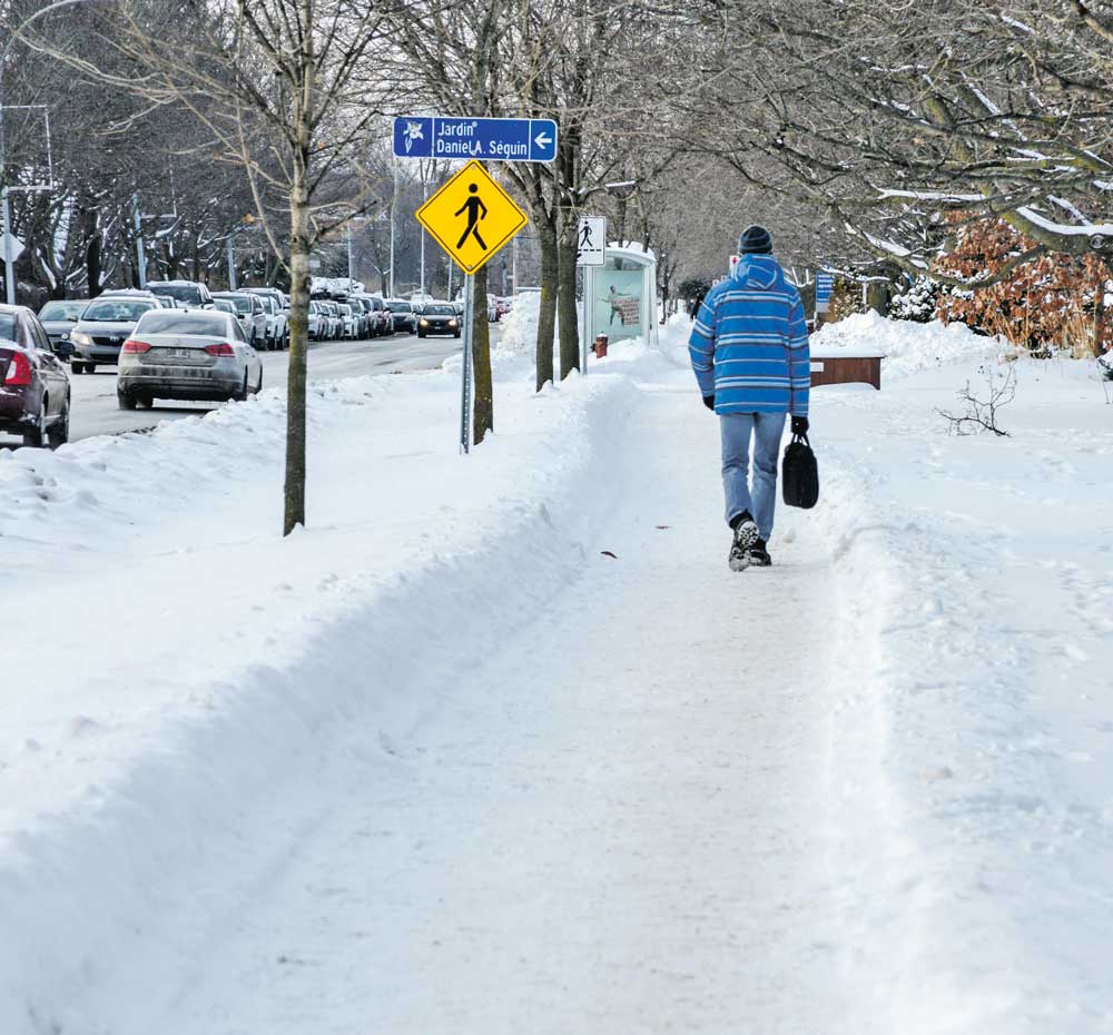 L’organisme Vivre en Ville rejoindra la discussion entourant la question des trottoirs à Saint-Hyacinthe à l’invitation de la Municipalité, qui vient de lui accorder un mandat d’accompagnement. Photo François Larivière | Le Courrier ©