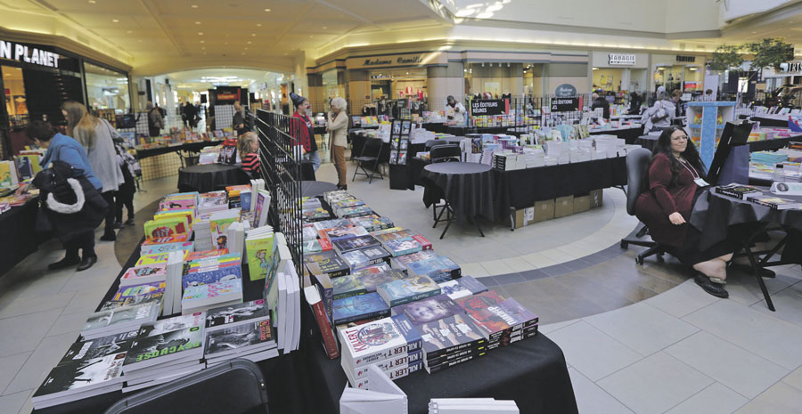 Dans le contexte actuel, les visiteurs ont été peu nombreux à se présenter à la Foire du livre. Photo Robert Gosselin | Le Courrier ©