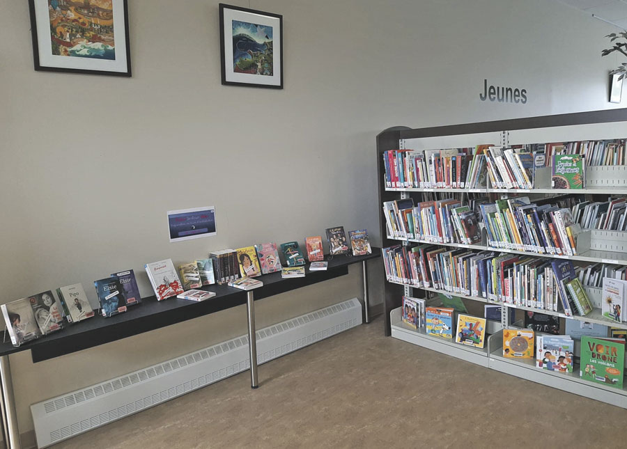 Une section pour ados sera aménagée à la bibliothèque de Saint-Damase, qui se cherche un logo pour bien l’identifier. Photo gracieuseté