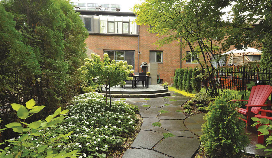 L’aménagement intitulé Deuxième souffle, réalisé par Art & Jardins, a remporté la première place de la catégorie « Métamorphose ». Photo Art & Jardins