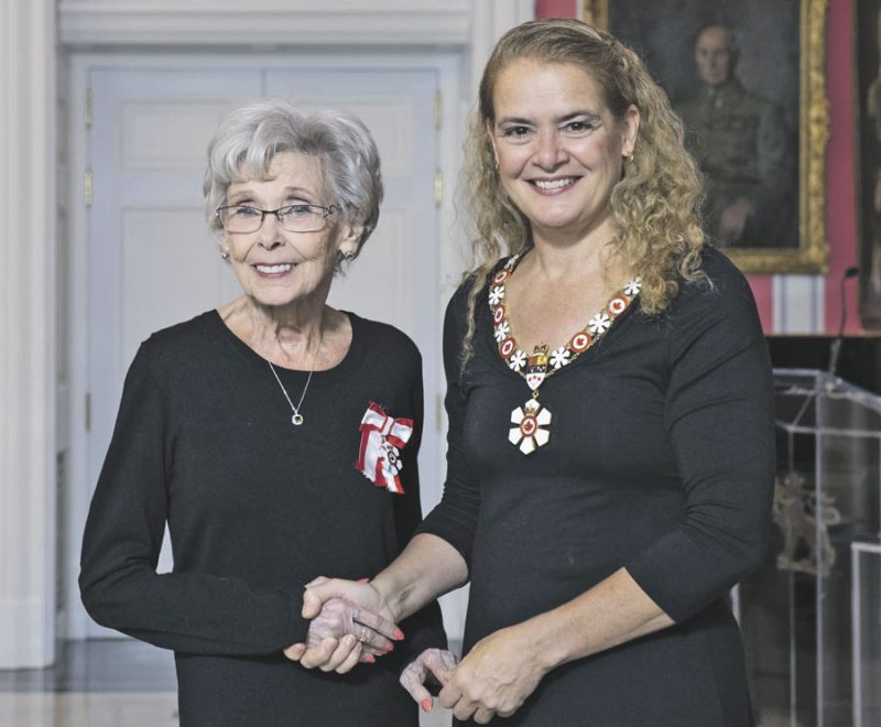 En novembre 2018, Andrée Champagne a été décorée de l’Ordre du Canada par la gouverneure générale Julie Payette. Photothèque | Le Courrier ©