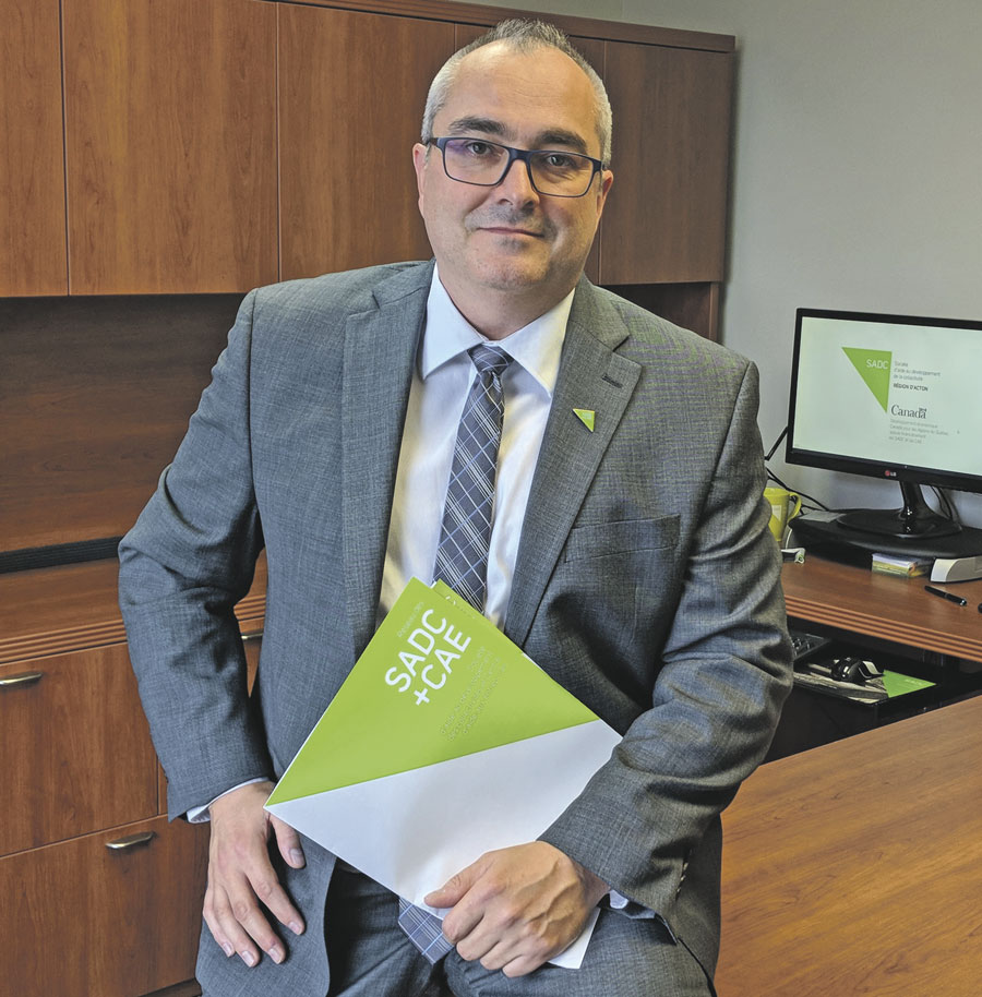 Éric Thibodeau, directeur général de la SADC Saint-Hyacinthe | Acton. Photo gracieuseté