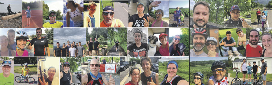 Même virtuellement, la Course des rêves a réussi à rassembler les gens grâce à l’activité physique. Photo gracieuseté