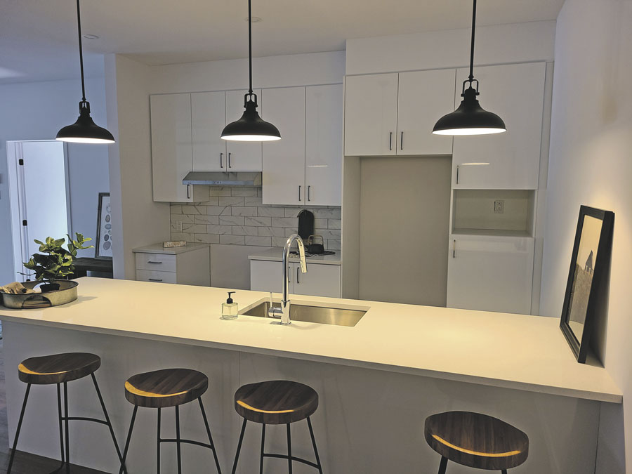 Gestion Rodier est prête à accueillir les futurs locataires de son projet Aera Saint-Thomas grâce à cette unité modèle qu’il est désormais possible de visiter. Photos gracieuseté