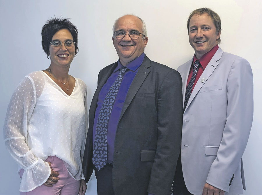 Sur la photo, de gauche à droite, Barbara Paquet, 2e vice-présidente, Jean-François Morin, président, et Luc Gervais, 1er vice-président. Photo gracieuseté