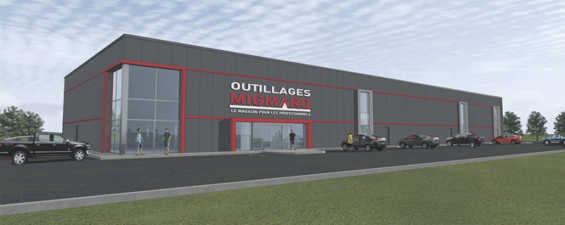 L’entreprise Outillages Migmaro emménagera dans une nouvelle bâtisse du parc industriel Olivier-Chalifoux. Photo gracieuseté