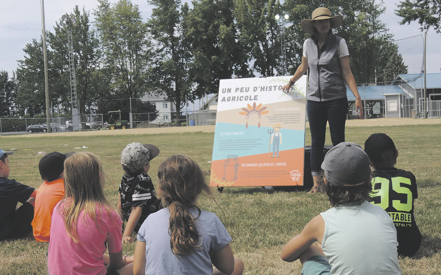 Le camp de jour de La Présentation fait partie de ceux qui ont accueilli les animateurs d’Agro-Passion dans le cadre de l’activité L’agriculture, ma voisine! Photo Anna Potapova