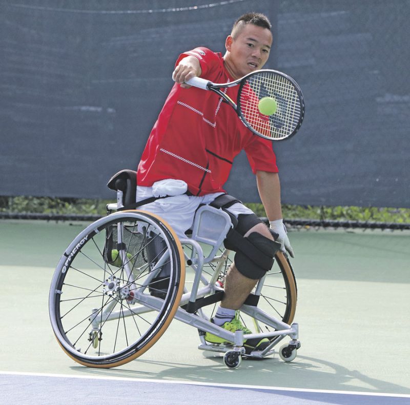 Un tournoi de tennis en fauteuil roulant de la série ITF3, regroupant des athlètes de niveau international, sera présenté à Saint-Hyacinthe en juin prochain. Photo Tennis Canada