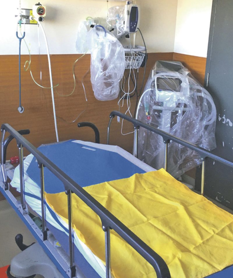 Depuis la mi-décembre, une unité de l’Hôpital Honoré-Mercier accueille les cas de COVID-19 qui doivent être hospitalisés. Photo CISSS de la Montérégie-Est