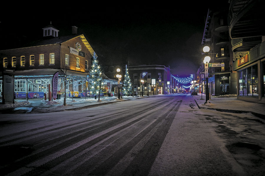Rue des Cascades, secteur centre-ville. Photo François Larivière | Le Courrier ©