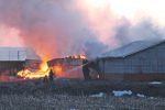 Saint-Pie : un bâtiment agricole détruit par les flammes