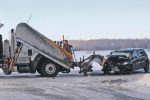 Auto vs déneigeuse à Saint-Pie : un blessé