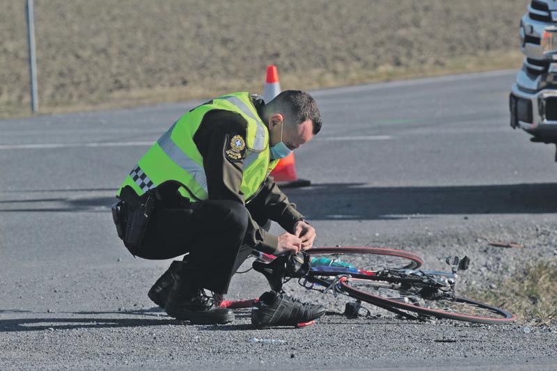 Un cycliste de 87 ans n’a pas survécu à l’impact avec une voiture le 8 avril. Photo Adam Bolestridge