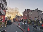 Un autre immeuble flambe au centre-ville