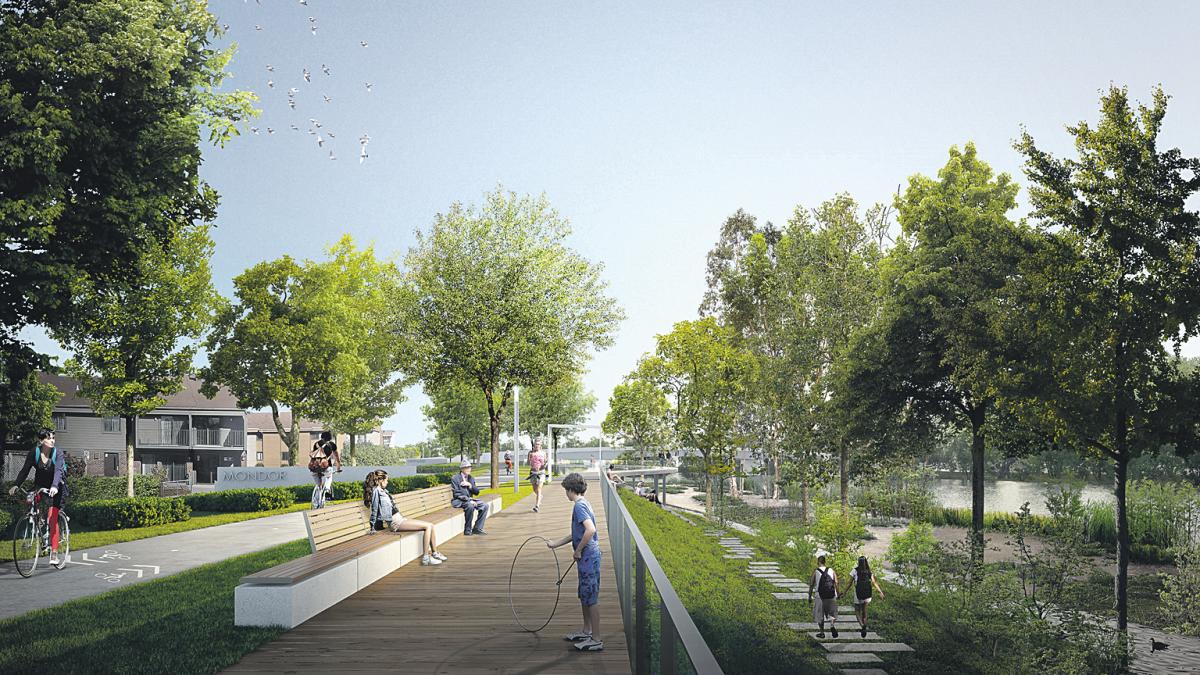 La société Daoust Lestage avait dévoilé ce à quoi ressemblerait la Place des spectacles. Photo gracieuseté