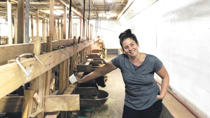 Sophie Brodeur, de la Ferme Réso à Saint-Dominique, fait partie des 10 finalistes au concours Tournez-vous vers l’excellence! Photo gracieuseté