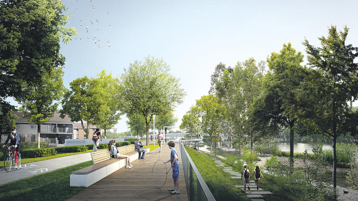 La Ville de Saint-Hyacinthe pourra compter sur une subvention de 5 M$ pour sa place des spectacles. Photo gracieuseté